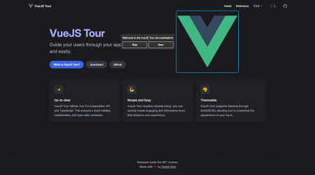 VueJS Tour - Guide your users through your application easily