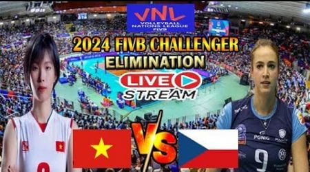 LIVE! VIETNAM VS CZECH REPUBLIC 2024 VNL CHALLENGER CUP WOMENS DIVISION GM2 LIVE SCOREBOARD