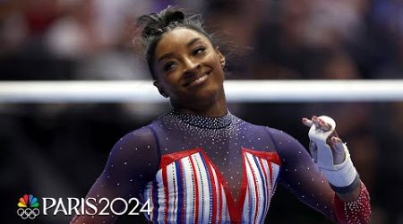 Simone Biles: the GOAT secures her third Olympic bid with SPECTACULAR Trials all-around | NBC Sports