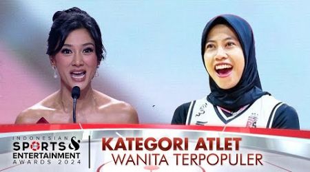 Pemenang Kategori Atlet Wanita Terpopuler | INDONESIAN SPORTS ENTERTAINMENT AWARDS 2024