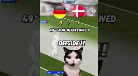 Germany vs Denmark EURO 2024 Cat Memes Football Highlights #euro2024 #football #soccer