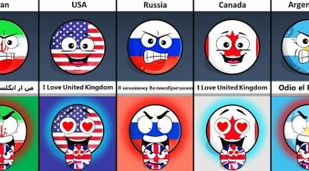 Some Countries That Love and Hate United Kingdom