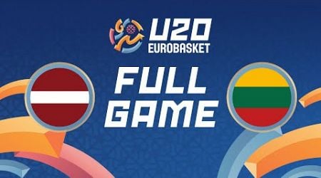 Group Phase | Latvia v Lithuania | Full Basketball Game | FIBA U20 Women&#39;s EuroBasket 2024