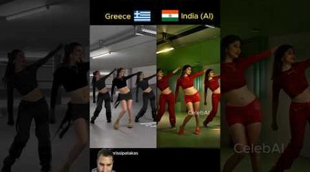 Greece and India, AI dance competition who is the better#youtubeshorts#trendingshorts#shorts #dance