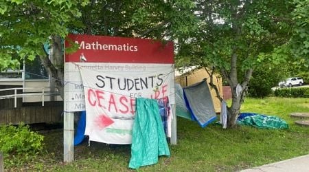 Three MUN students charged with trespassing after refusing to leave pro-Palestine protest on campus