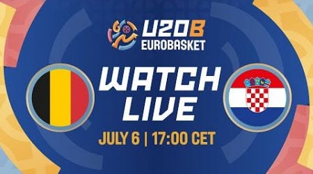 Group Phase | Belgium v Croatia | Full Basketball Game | FIBA U20 Women&#39;s EuroBasket 2024 Division B