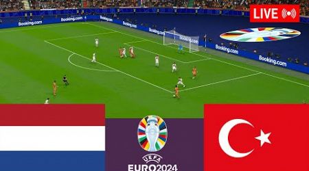Netherlands vs Turkey LIVE. Euro Cup 2024 Germany Full Match - Simulation Video Games
