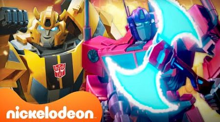 Bumblebee Saves Optimus Prime! &amp; More Epic Battles in Transformers: EarthSpark | Nickelodeon UK