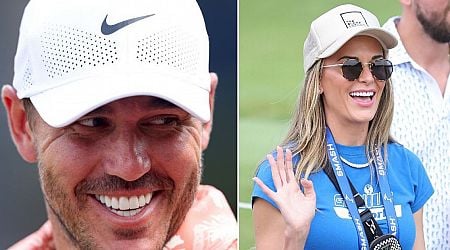 Brooks Koepka's wife Jena Sims joins in on LIV Golf's viral Hawk Tuah trend