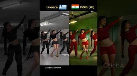 Greece and India, AI dance competition who is the better#youtubeshorts #shorts#trendingshorts
