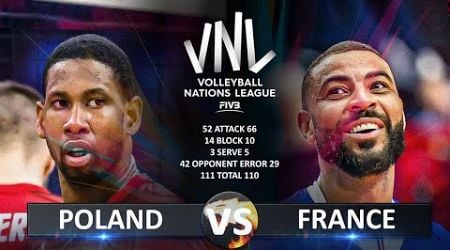 Poland vs France - Semifinals | Men&#39;s VNL 2024