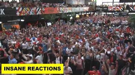 England Insane Fan Reactions to Saka Goal vs Switzerland