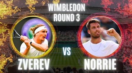 Alexander Zverev vs Cameron Norrie | Wimbledon Round 3 | LIVE TENNIS WATCHALONG