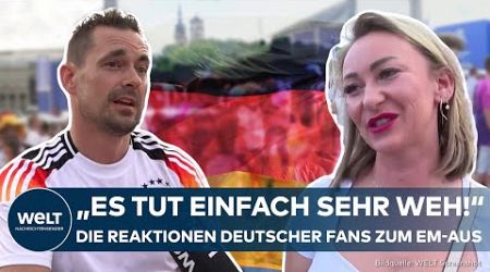 EM 2024: Deutschland scheidet nach Spiel gegen Spanien aus - So reagieren Fans auf die Niederlage!