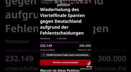 Petition deutschland gegen spanien wiederholung spielen