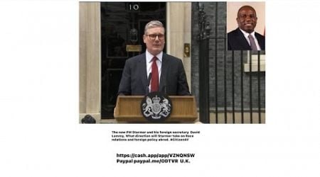The new PM Starmer and his foreign secretary David Lammy,