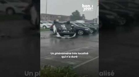 Une tornade retourne trois voitures en Alsace