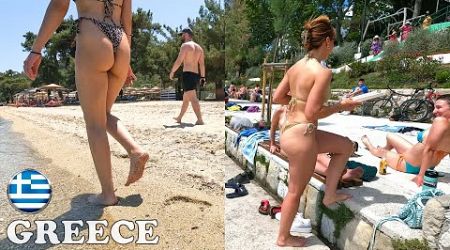 BIKINI BEACH | Hot sunny days on the beaches of Greece and Croatia | Beach walk