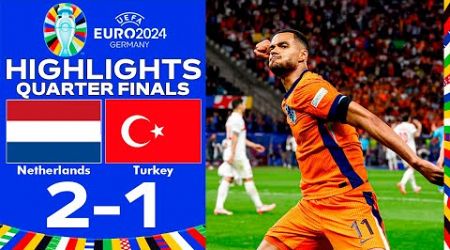 Cody Gakpo Goal | Netherlands vs Turkey 2-1 Highlights Goals | UEFA EURO 2024