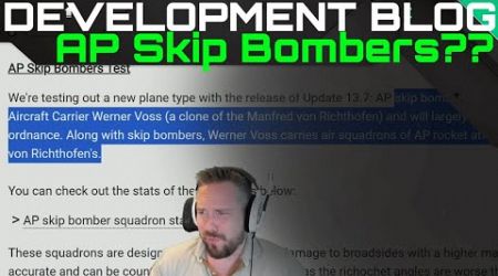 Development Blog - AP Skip Bombers??