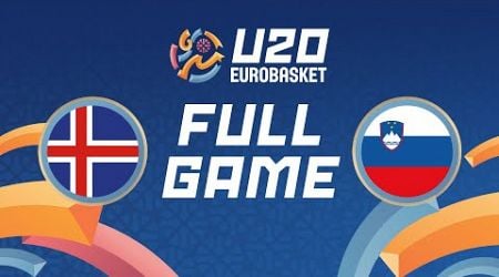 Group Phase | Iceland v Slovenia | Full Basketball Game | FIBA U20 EuroBasket 2024