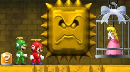 Newer Super Mario Bros. Wii: Rescue Peach - 2 Player Co-Op Walkthrough #03