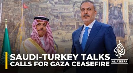 Turkish-Saudi meeting: Foreign ministers reiterate calls for a ceasefire