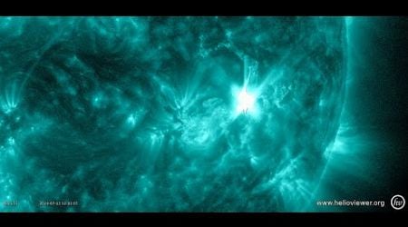 Earth Directed Solar Flares and Multiple Radio Blackouts From Big Sunspot AR3738