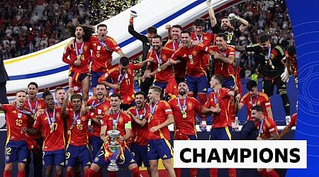 Spain lift Euro 2024 trophy