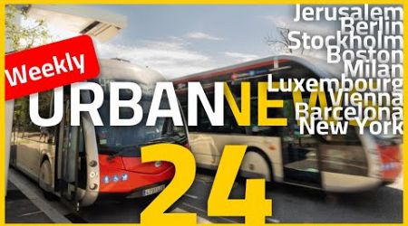 Trash revolution in NY | E-buses in Milan and Barcelona | Luxembourg tram extension | Urban news 24
