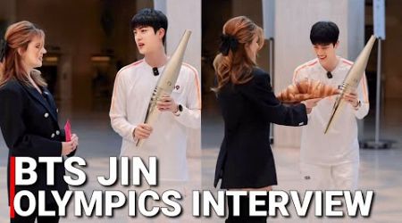 BTS Jin Full Interview With Paris Olympics BTS Jin Paris Olympics 2024