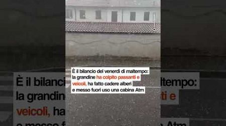 Grossi chicchi di grandine su Milano: due feriti