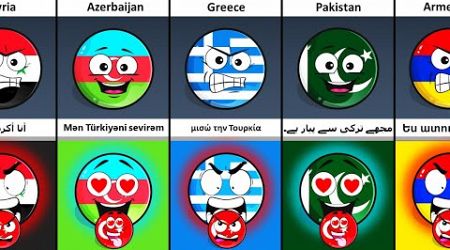 Some Countries That Love and Hate Turkey