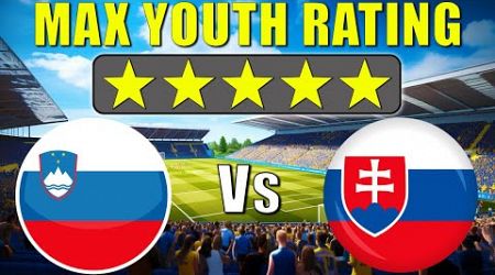 200+ Year Sim | Slovenia Vs Slovakia: MAX Youth Rating | FM24 Experiment