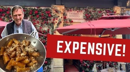 Reviewing a VERY EXPENSIVE ITALIAN RESTAURANT!