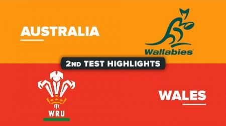 HIGHLIGHTS | AUSTRALIA v WALES | July Internationals 2024 | Second Test