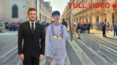 After Carry The 2024 Olympic Torch! BTS&#39; Jin Gets This Award From The French President