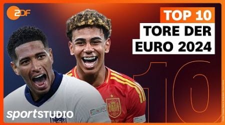 Top 10 Tore der EM 2024 mit internationalem Originalkommentar | UEFA EURO 2024 | sportstudio