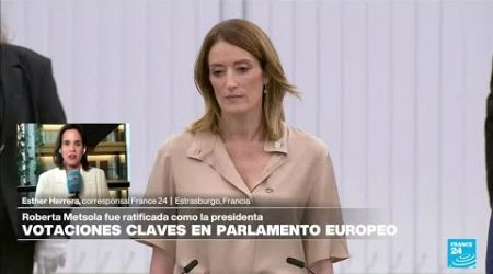 Informe desde Estrasburgo: Roberta Metsola fue reelegida como presidenta del Parlamento Europeo