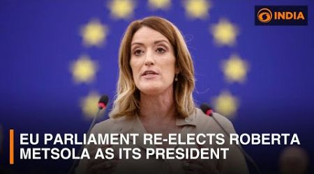 EU parliament re-elects Roberta Metsola as its president | DD India