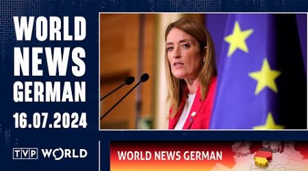 EU Parliament confirms Roberta Metsola as President | German News 16.07.2024
