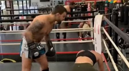 Jake Paul opponent Mike Perry dropped tennis star girlfriend with brutal body shot in ring