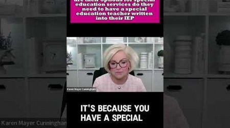 They would only be being serviced by a Special Education Teacher #SpecialEducation #TeachersofTiktok