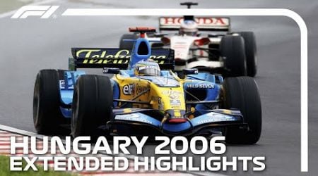Alonso&#39;s Crazy Charge &amp; Button&#39;s First F1 Win | Extended Race Highlights | 2006 Hungarian Grand Prix