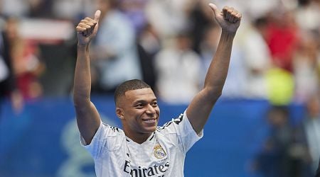 French sensation Mbappe basks in glory as 80,000 excited Real Madrid fans give him raucous Bernabeu Stadium welcome