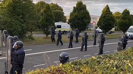 Coolock protest dispersed by dozens of gardai in major show of force