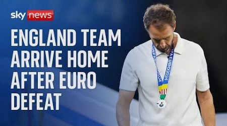 Watch: England team arrive home from Germany after losing to Spain in Euro 2024 final