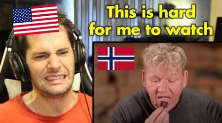 American Reacts to Traditional Norwegian Cuisine (with Gordon Ramsay)