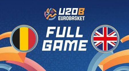 Qualif. Round | BEL v GBR | Full Basketball Game | FIBA U20 Women&#39;s EuroBasket 2024 Division B
