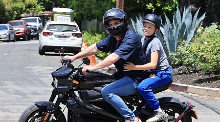 Ben Affleck Enjoys Motorcycle Ride With Son While J Lo Vacations in Italy